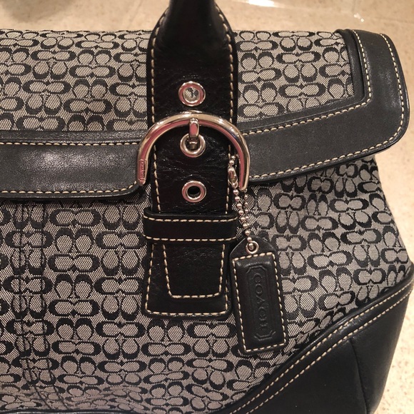Coach Bags Coach Black And White Shoulder Bag Poshmark